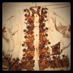 Fall themed blouse